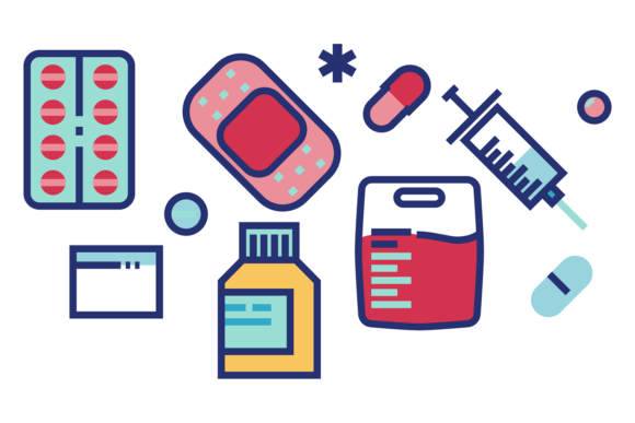 Download Treatment and Medical Supplies Icons. Co - Icon Collection