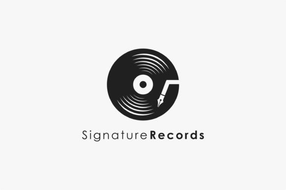 Download Music Disc Pen Signature Logo Icon - Icon Collection