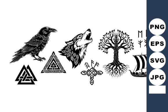 Download Viking Symbols and Norse Mythology Icons - Icon Collection