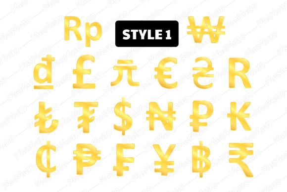 Download Gold Currency Money Icon Sign Symbol Set - Icon Collection