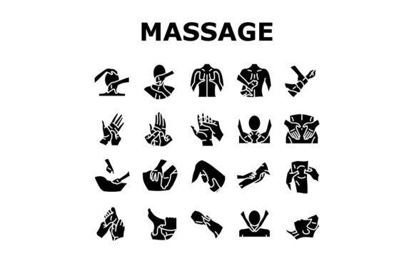 Download Massage Therapy Relaxation Icons Set - Icon Collection