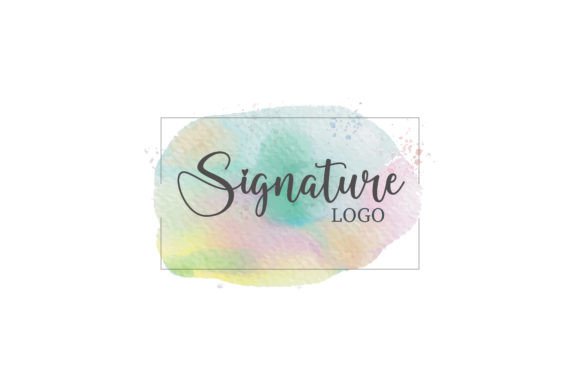 Download Watercolor Signature Logo Design - Nature Collection