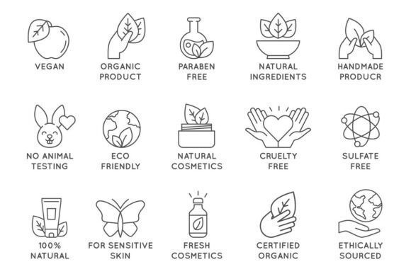Download Organic Cosmetics Icon. Eco Friendly - Icon Collection