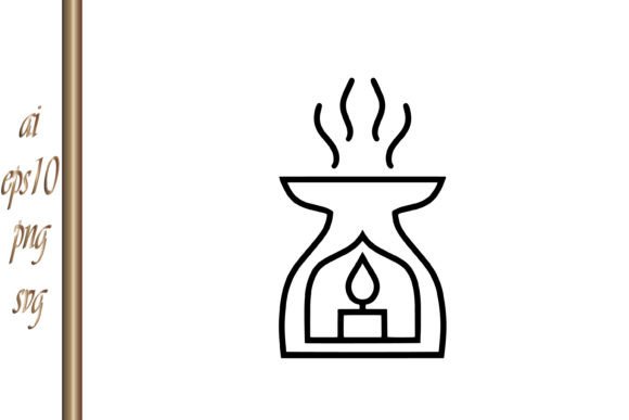 Download Aroma Lamp Icon Oriental Sketch Doodle - Icon Collection