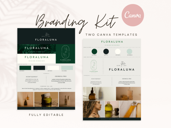 Download Canva Branding Kit Template Lush Green - Lush Collection