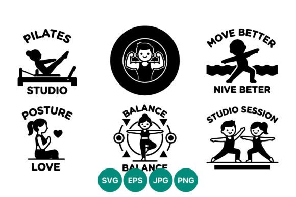 Download Pilates Posture Balance Studio Icons - Icon Collection