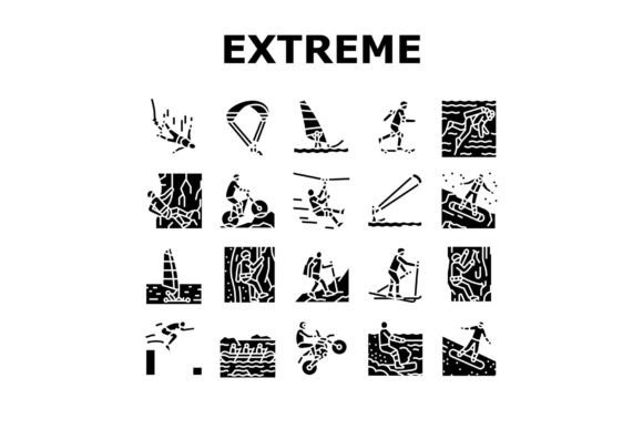 Download Extreme Sport Sportsman Activity Icons - Icon Collection